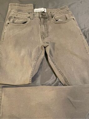Paper Denim & Cloth Men's Straight Jeans in Faded Gray 28x30
